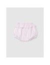 LARANJINHA SHORT PINK/WHITE STRIPES