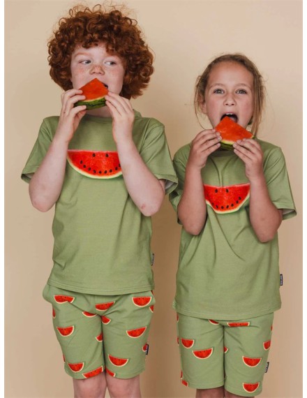 SNURK WATERMELON T-SHIRT EN SHORT SET KINDEREN