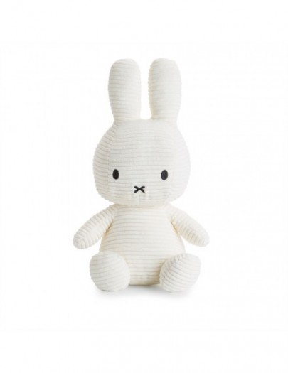 BTTOYS NIJNTJE ZITTEND CORDUROY OFF WHITE 33 CM