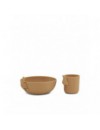 KONGES SLOJD SET BOWL AND CUP BUNNY ALMOND