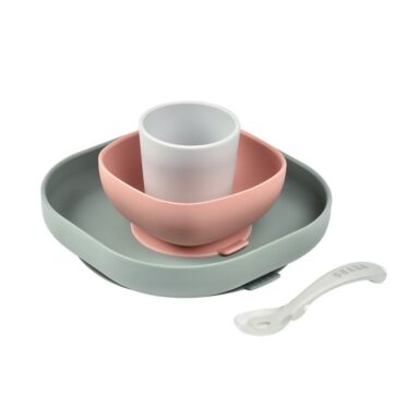BEABA SILICONE MAALTIJDSET EUCALYPTUS - GROEN
