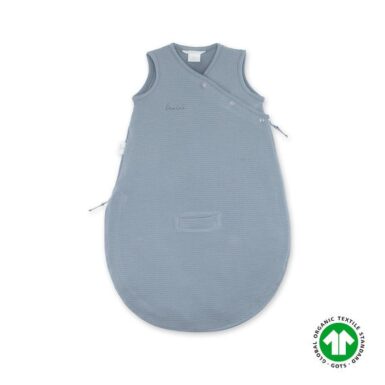 BEMINI SLAAPZAK MAGIC BAG WAFLE JERSEY 0-3M BREEZE - BLAUW