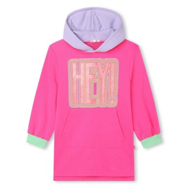 BILLIEBLUSH KLEEDJE MET KAP HEY - ROZE