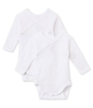 BODY LANGE MOUW 0M WIT 2ST PETIT BATEAU