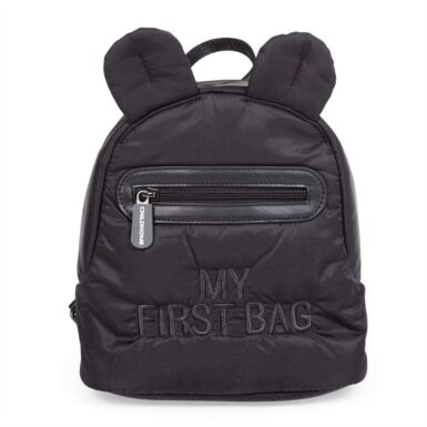 CHILDHOME KIDS MY FIRST BAG ZWART GEWATTEERD