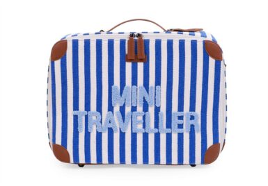CHILDHOME MINI TRAVELLER STRIPES ELECTRIC BLUE LIGHT BLUE - BLAUW