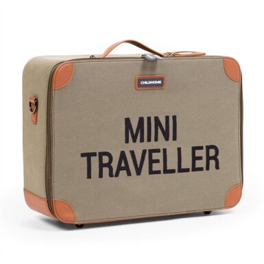 CHILDHOME MINI TRAVELLER VALIESJE CANVAS KAKI - GROEN
