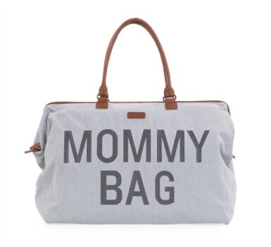 CHILDHOME MOMMY BAG BIG CANVAS GREY - GRIJS