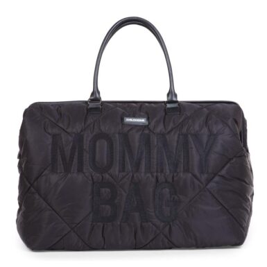 CHILDHOME MOMMY BAG GEWATTEERD ZWART