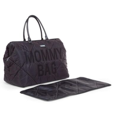 CHILDHOME MOMMY BAG GEWATTEERD ZWART