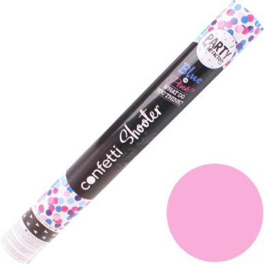 CONFETTI SHOOTER GENDER REVAEL ROZE 40CM