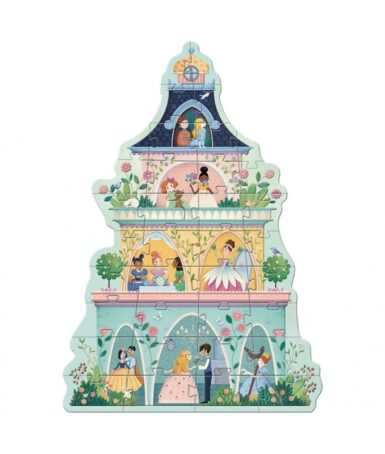 DJECO PUZZEL XL PRINCESS TOWER - ROZE