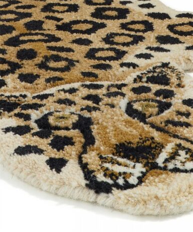 DOING GOODS LUIPAARD SMALL TAPIJT - BEIGE
