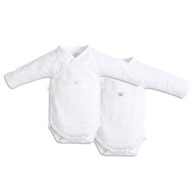 FIRST GIRLS BODY CROWN SET OF 2PCS WHITE - WIT