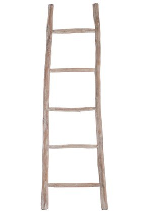LADDER 5D HOUT WH WASH - BRUIN