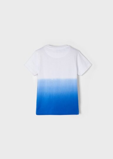 MAYORAL T-SHIRT WIT/ BLAUW SUNDAY