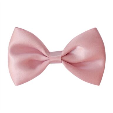 MILLEDEUX LARGE HAARSPELDJE STRIK SATIJN QUARTZ - ROZE