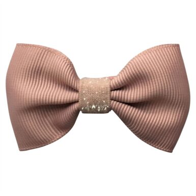 MILLEDEUX SMALL HAARSPELDJE STRIK GLITTER OUD ROZE
