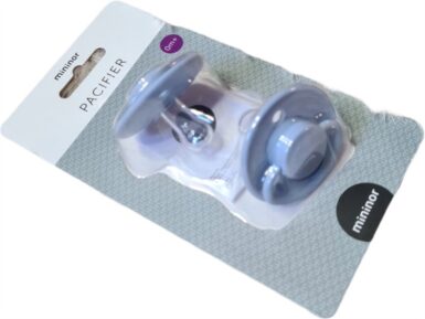 MININOR FOPSPEEN ROND SILICONE 0M BLAU - BLAUW