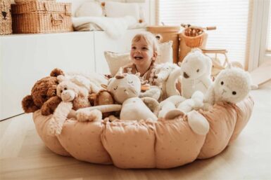 PLAY & GO BLOOM FLEURI ORGANIC BABYMAT - ORANJE
