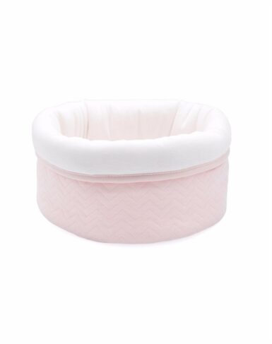 POETREE CHEVRON LIGHT PINK COMMODEMANDJE - ROZE