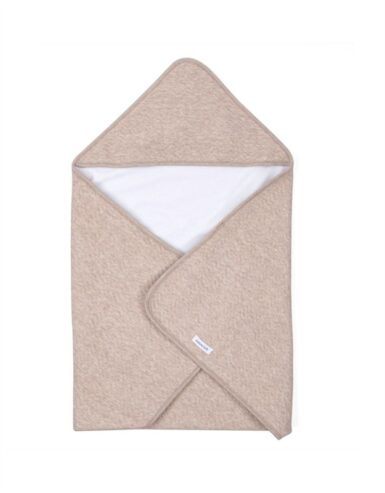 POETREE WIKKELDEKEN CHEVRON LIGHT CAMEL - BRUIN