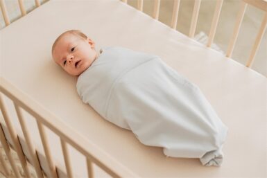 PUCKABABY PIEP 0/3M COTTON SKY - BLAUW