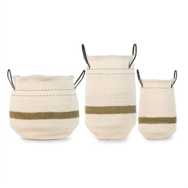 QUAX OPBERGMANDEN SET VAN 3 NATUREL - BEIGE