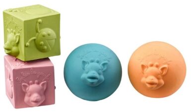 SOPHIE LA GIRAFFE BALLES ET CUBES SO PURE
