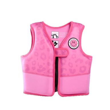 SWIM ESSENTIALS ZWEMVEST NEON PANTER 18-30KG - ROZE