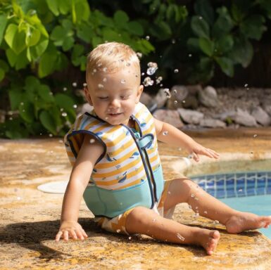 SWIM ESSENTIALS ZWEMVEST WALVIS 18-30KG - BLAUW