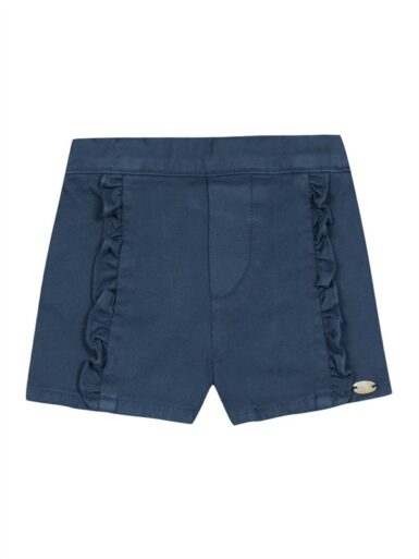 TARTINE ET CHOCOLAT SHORT FRILL NAVY - BLAUW