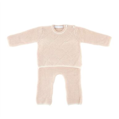 THEOPHILE EN PATACHOU TRUI+ BROEK KASJMIER ZAND - BEIGE