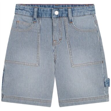 THE MARC JACOBS SHORT JEANS STREPEN - BLAUW