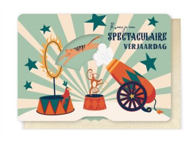 WENSKAART IK WENS JE EEN SPECTACULAIRE VERJAARDAG