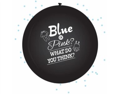 XL BALLON 60CM GENDER REVEAL JONGEN - BLAUW