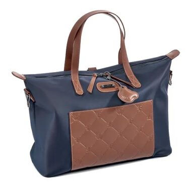 FIRST MARINEBLAUWE LUIERTAS VAN LEER EN NYLON