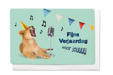 WENSKAART FIJNE VERJAARDAG VOOR JOUUUU