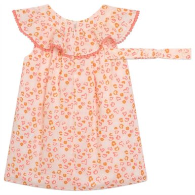 CARREMENT BEAU KLEEDJE MET HAARBAND - ROZE