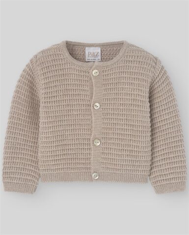 PAZ RODRIGUEZ GEBREID GILET MET KNOOPJES TAUPE