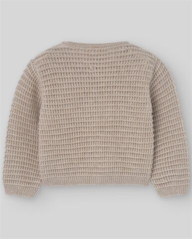 PAZ RODRIGUEZ GEBREID GILET MET KNOOPJES TAUPE