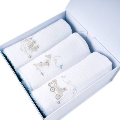 THEOPHILE & PATACHOU3 TETRADOEKEN MET DOOS – BLAUW THEOPHILE & PATACHOU3 TETRADOEKEN MET DOOS - BLAUW