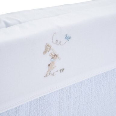 THEOPHILE & PATACHOU BLUE GARDEN PARTY BEDBESCHERMER 70x70CM - BLAUW