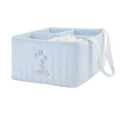 THEOPHILE & PATACHOU PINK GARDEN PARTY GROTE VERZORGINGSMAND - BLAUW