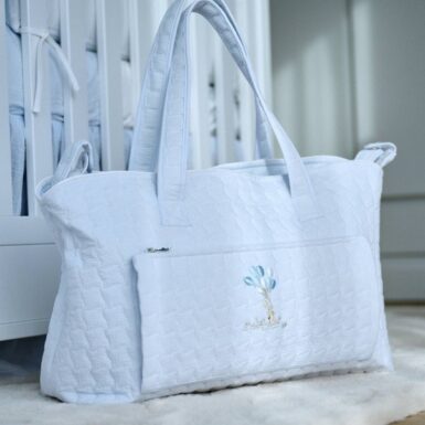 THEOPHILE & PATACHOU PINK GARDEN PARTY VERZORGINGSTAS MET WASKUSSEN - BLAUW