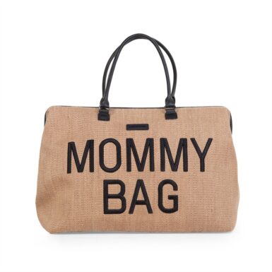 CHILDHOME MOMMY BAG BIG RAFFIA - BEIGE
