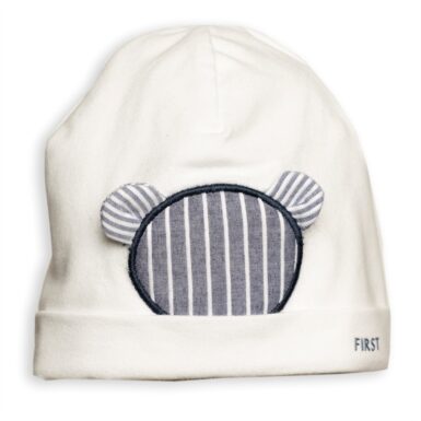 FIRST MUTS XL TEDDY KATOEN WIT/ NAVY - BLAUW