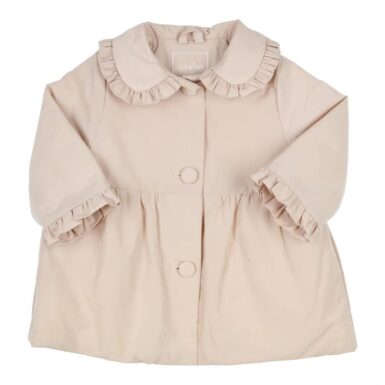 GYMP COAT TRENCH RUFFLES BEIGE