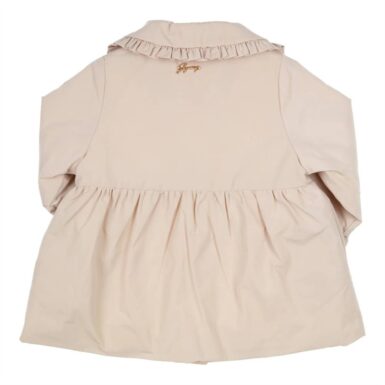 GYMP COAT TRENCH RUFFLES BEIGE