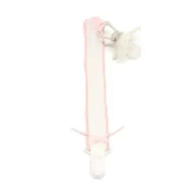 LIVING NATURE FOPSPEENKETTING WIT/ROZE
